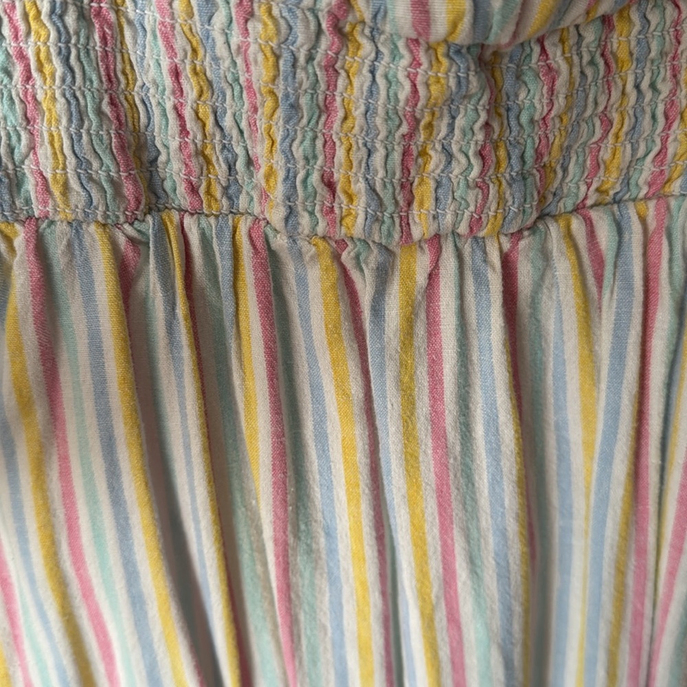 crown & ivy Pastel Rainbow Striped Midi Dress - Picture 3 of 3